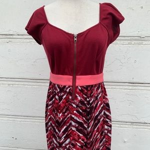 Ecote Front Zipper Dress Size Medium